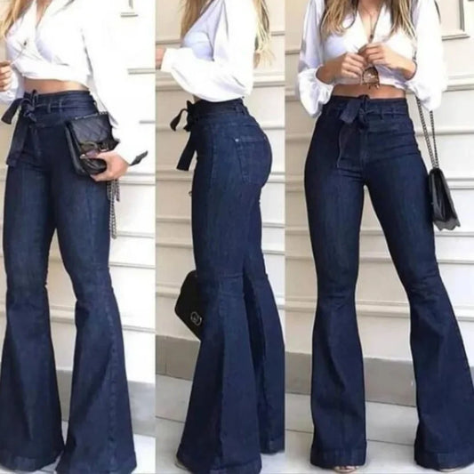 Calça jeans cintura alta