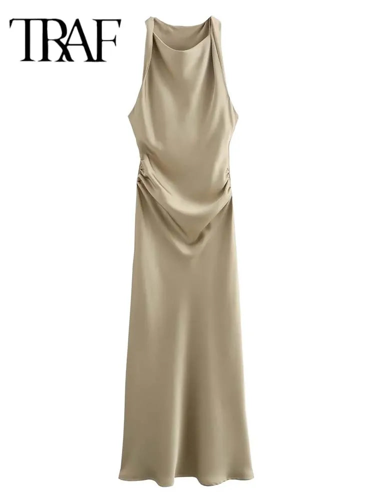 Vestidos longos cetim