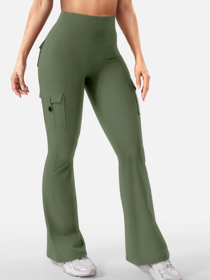 Leggings Femininas de Cintura Alta para Yoga e Fitness — Com Bolsos