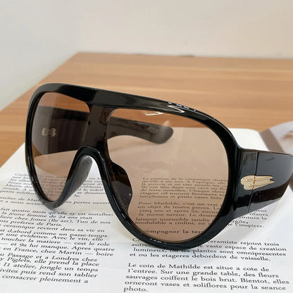 Óculos de Sol Oversized Unissex — Modelo Esportivo UV400