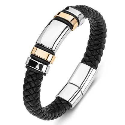 Pulseira punk de camada dupla