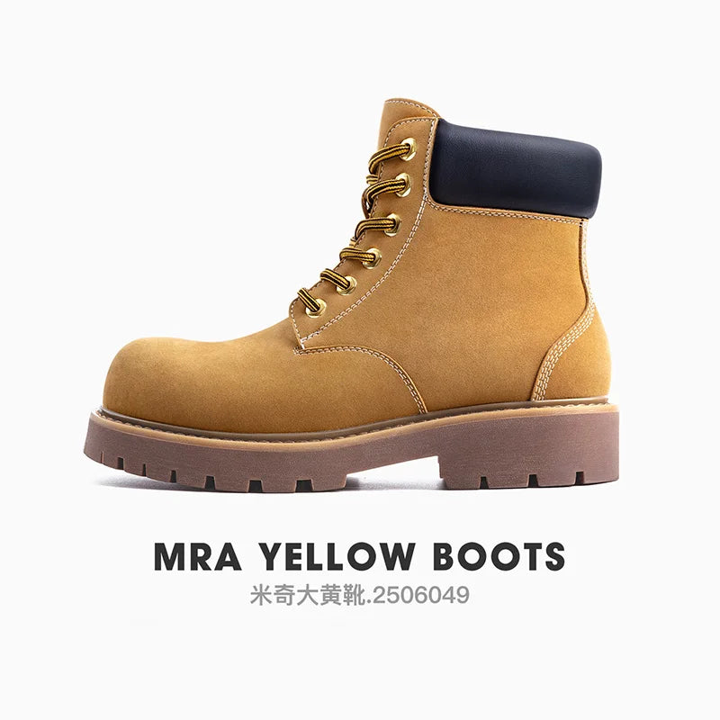 Botas Masculinas de Trabalho Mr.A — Cano Alto, Impermeáveis e Confortáveis