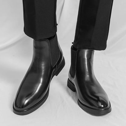 Botas Chelsea Masculinas de Estilo Britânico