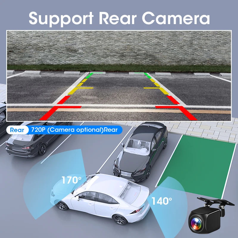 Carplay 8.1 Polegada com camera