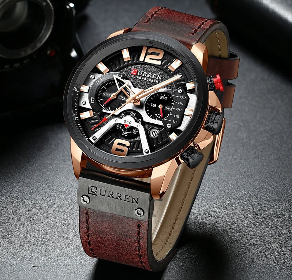 Relógio Masculino Curren 8329 — Cronógrafo