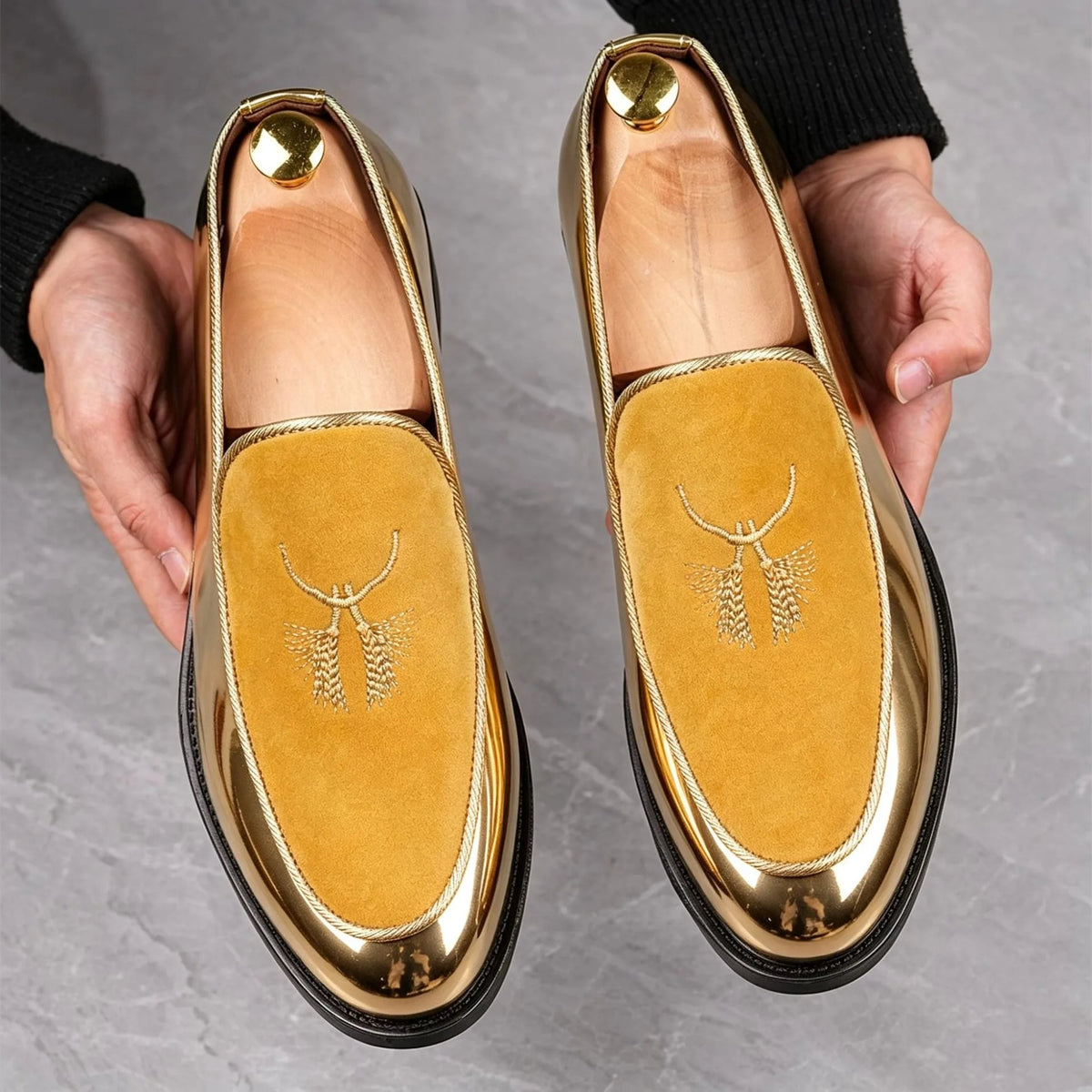 Mocassins Masculinos Formais com Bordado