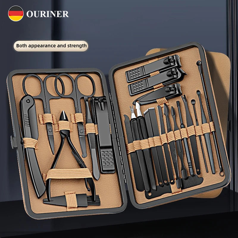 Conjunto de manicure profissional com 24 peças