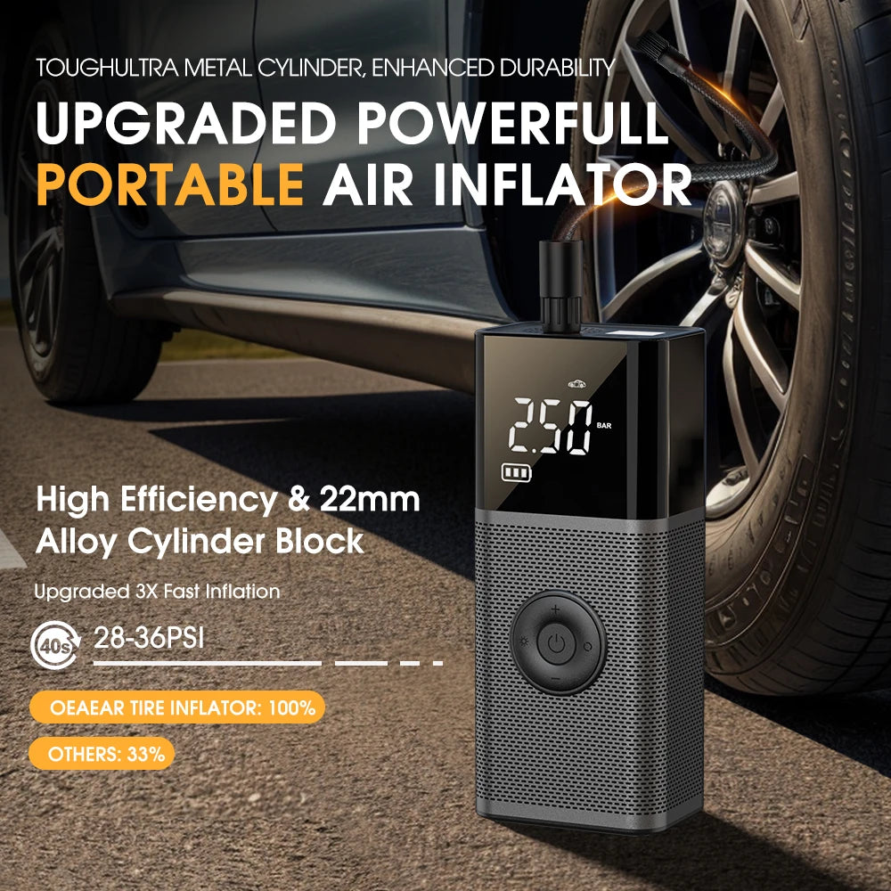 Compressor de ar portátil Carsun para automóveis