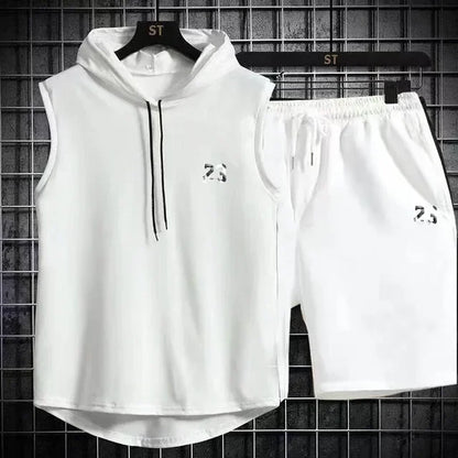 Conjunto esportivo com capuz