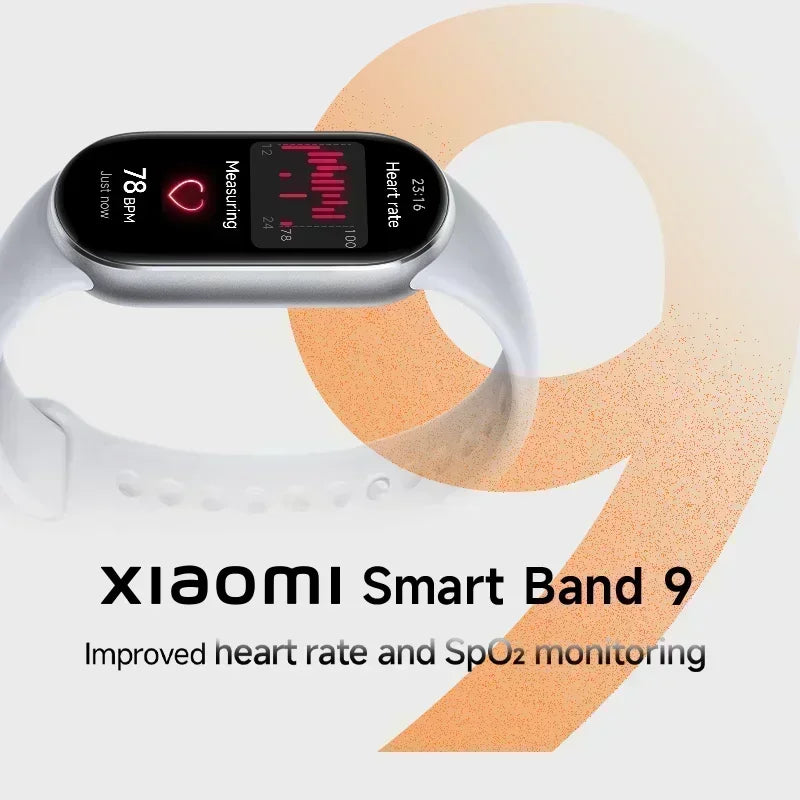 Smart Band 9 Xiaomi Tela AMOLED de 1,62"