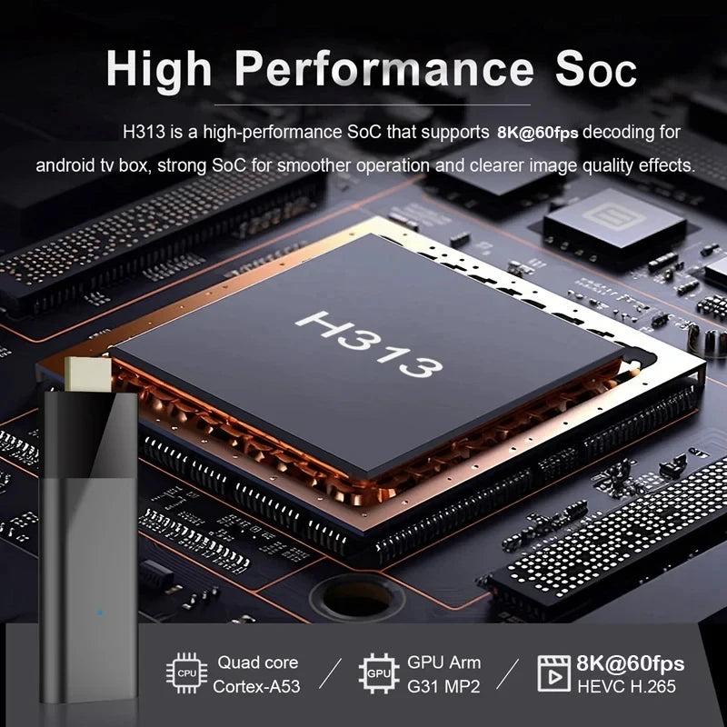 Q12 Mini TV Stick Android 14