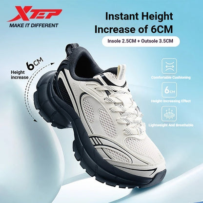 Xtep Basque 3.0 Masculino — Ténis de Caminhada com Aumento de Altura