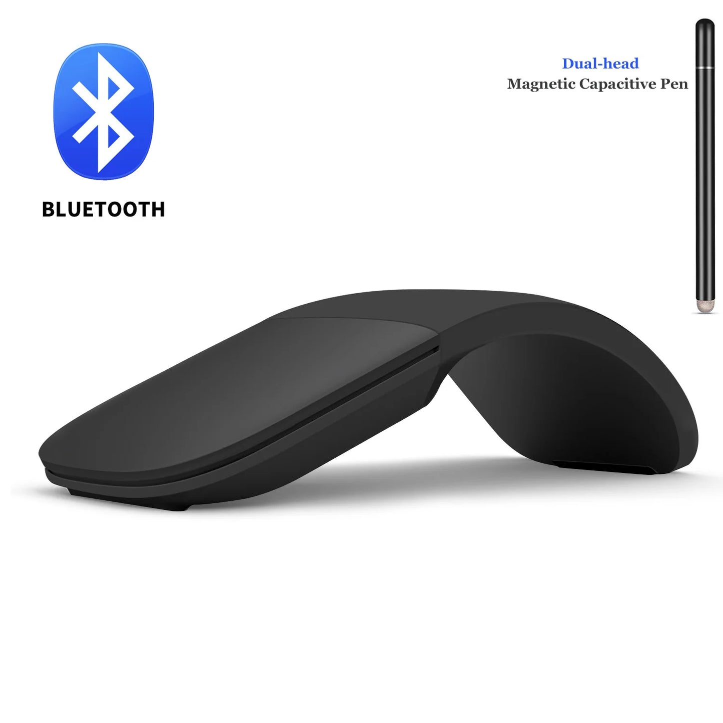 Mouse Bluetooth dobrável ultra fino