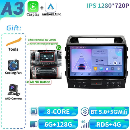 Rádio para Toyota land cruiser 11 200 2007-2015