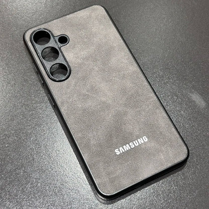 Capa de Couro de Ovelha Luxuosa para Samsung Galaxy S