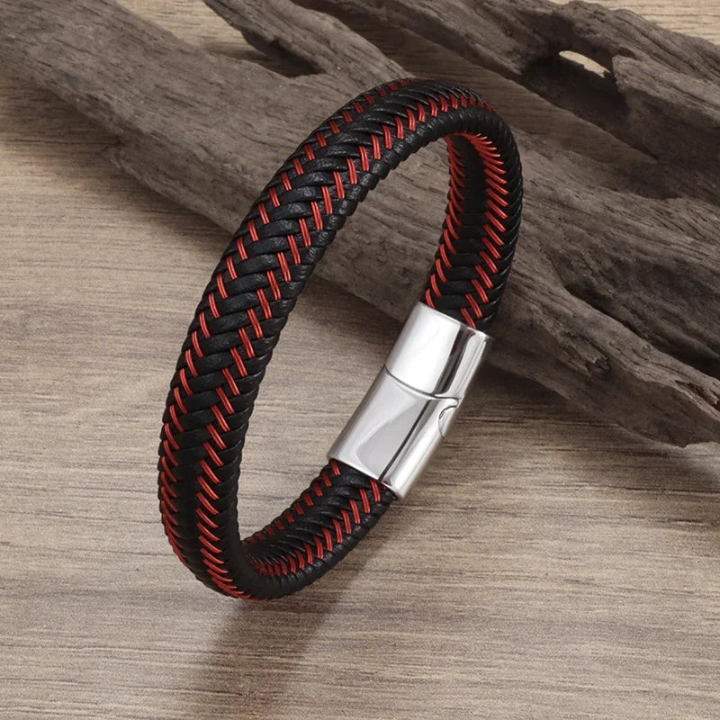 Pulseira punk de camada dupla