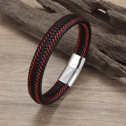 Pulseira punk de camada dupla