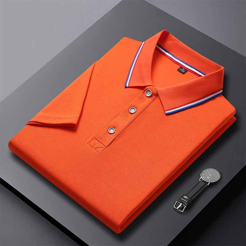 Camisa polo monocromática empresarial