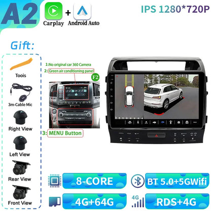 Rádio para Toyota land cruiser 11 200 2007-2015