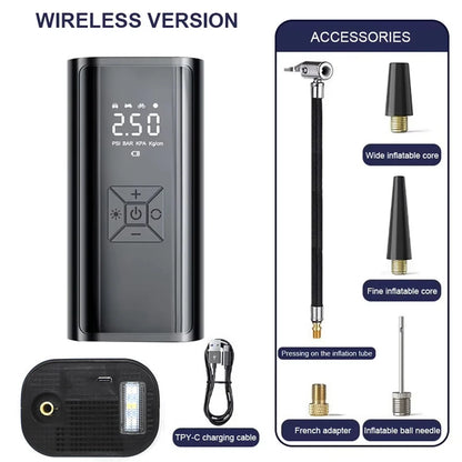 Compressor de ar sem fio