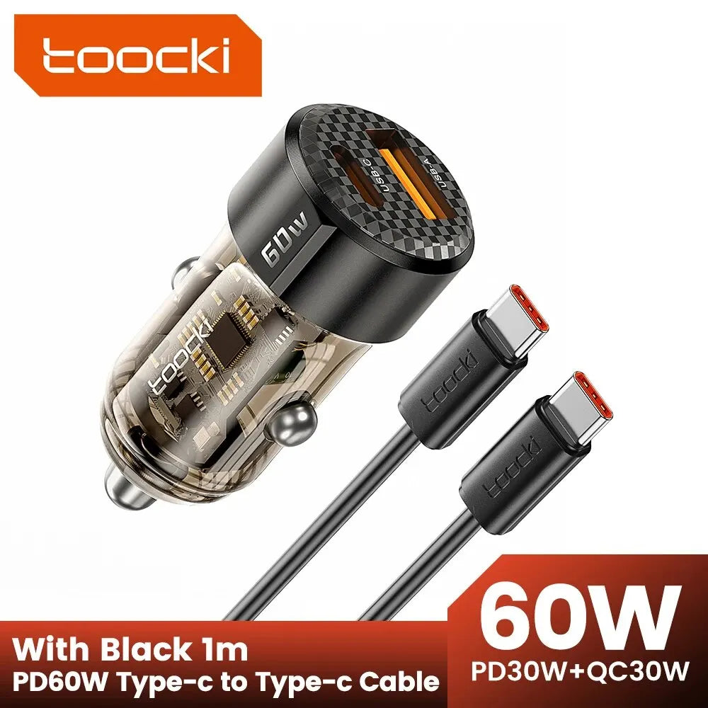 Carregador de carro Toocki 60w