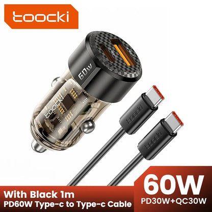 Carregador de carro Toocki 60w