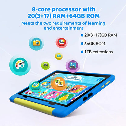 Tablet infantil URAO de 10 polegadas