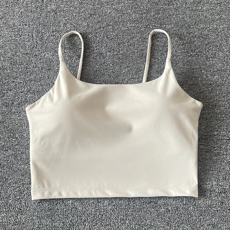 Tops acolchoada bralette