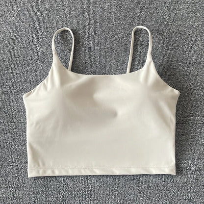 Tops acolchoada bralette