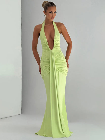 Vestido Mozision decote em V
