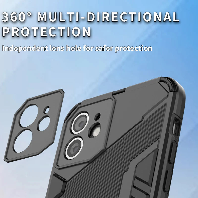 Capa Antichoque com Suporte para Xiaomi Mi 11 Ultra e Outros Modelos