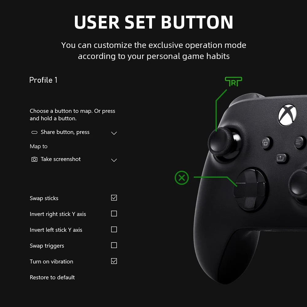 Comando sem fios Microsoft Xbox Core Volt Electric