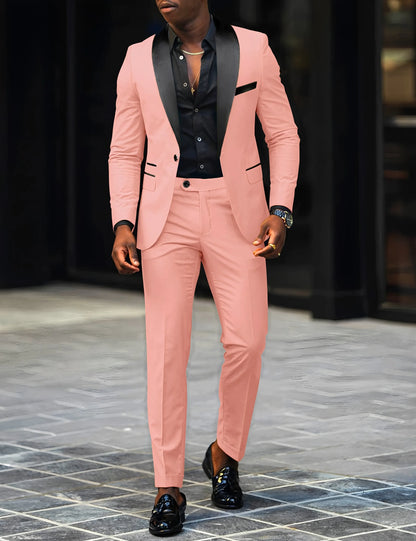 Terno slim fit botão único