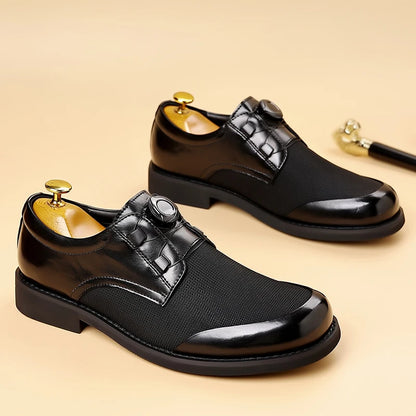Sapatos Casuais Masculinos em Couro — Estilo Britânico