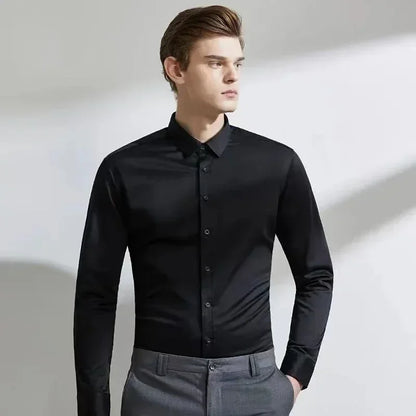 Camisa elástica de manga comprida