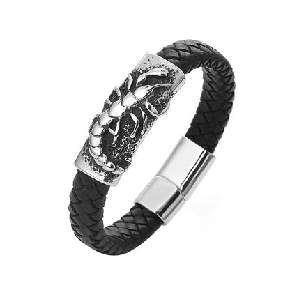 Pulseira punk de camada dupla