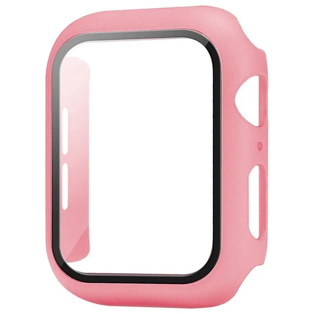 Película protetora de vidro + capa para Apple Watch