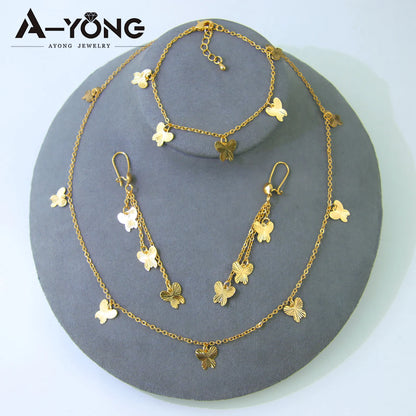 Conjunto de Joias Italianas elegante grânulo