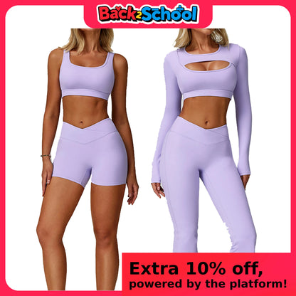 Conjunto de roupas esportivas