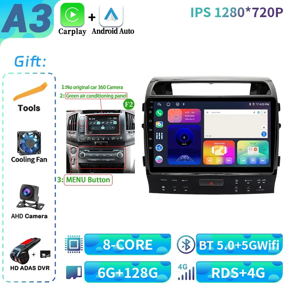 Rádio para Toyota land cruiser 11 200 2007-2015