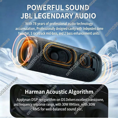 Caixa de Som Portátil JBL F6 — Bluetooth 5.3, IPX7, 25–49 W e USB