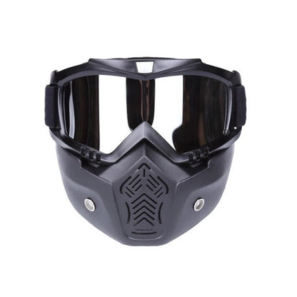 Capacete de bicicleta rosto cheio máscara anti-nevoeiro