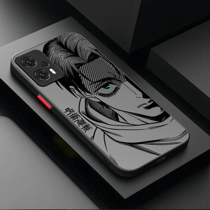 Capa Jujutsu Kaisen Megumi e Gojo para Xiaomi – Proteção em Silicone
