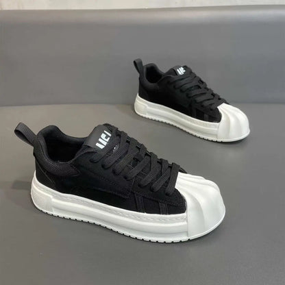 Tênis Designer listrado retalhos