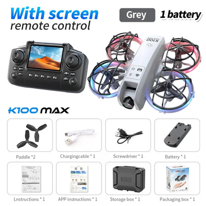 Drone K100 MAX com controle de tela