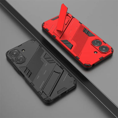 Capa de telefone Kickstand magnética anti-choque