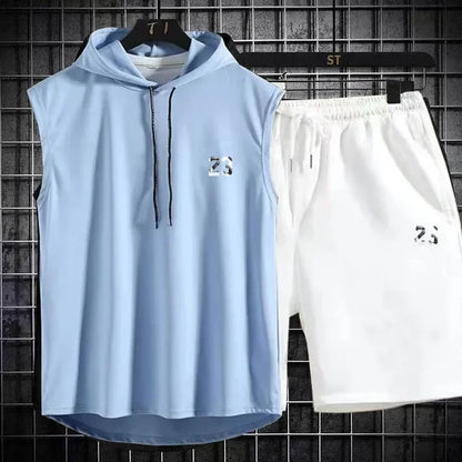 Conjunto esportivo com capuz