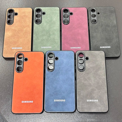 Capa de Couro de Ovelha Luxuosa para Samsung Galaxy S