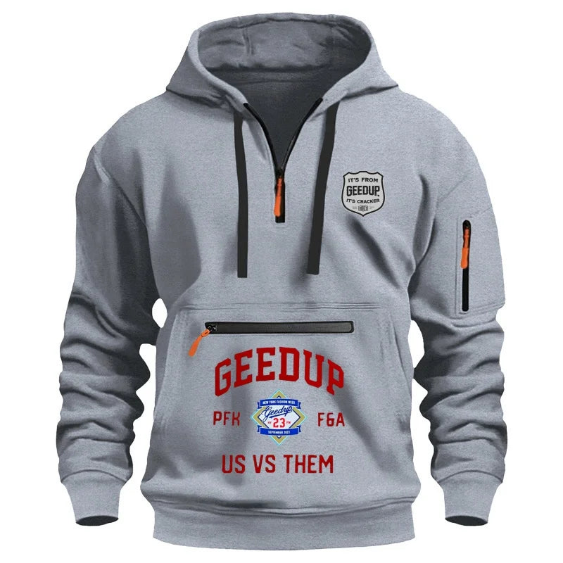 Moletom esportivo casual com capuz
