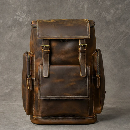 Mochila de couro Crazy Horse